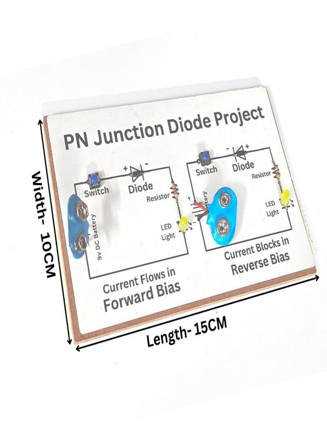 ESPtronics مجموعة أدوات مشروع علمي فيزيائي جاهزة من ESPtronics، تتضمن نموذجًا عمليًا لثنائي الوصلة PN، للانحياز الأمامي والعكسي، مناسبة لطلاب الصف الثاني عشر. - Image 2